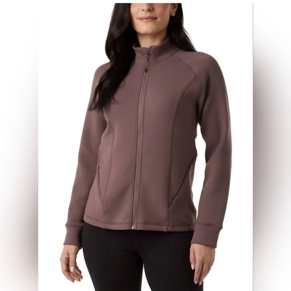 NWOT 32 Degrees Women's Brown zip Jacket